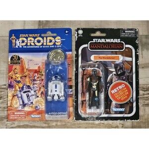 Star Wars The Vintage Collection DROIDS R2D2 Mandalorian Lot TARGET Exclusive